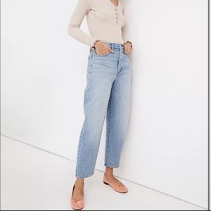 MADEWELL Balloon light medium tapered jeans In 24 petite